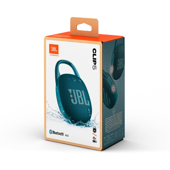 Parlante Bluetooth JBL Clip 5 - Azul