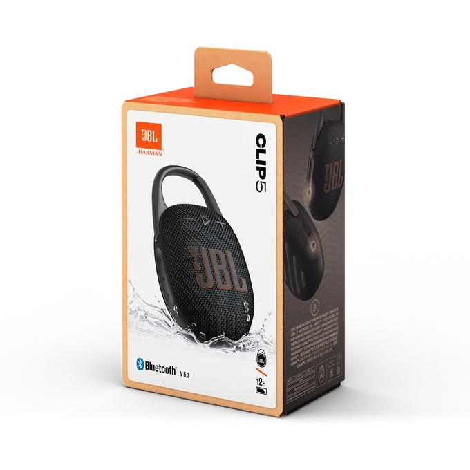 Parlante Bluetooth JBL Clip 5 - Negro